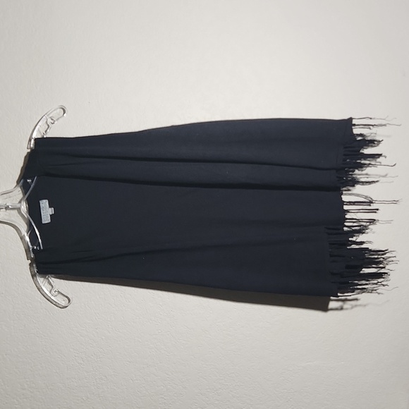 Joseph A Cardigan Vest Womens black Size L Black Whimsical Fairy Fringe Goth - Picture 1 of 9